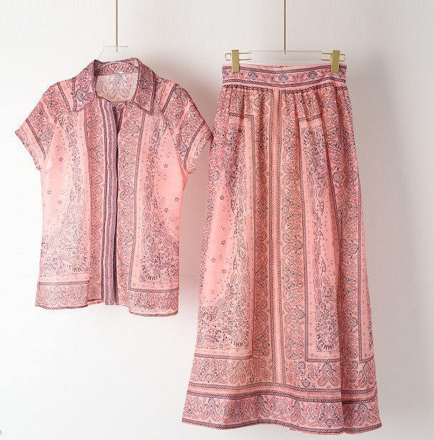 Adele - Bohemian Printed Two-Piece Set