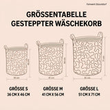 Glückliche Hunde | Handgemachter Wäschekorb