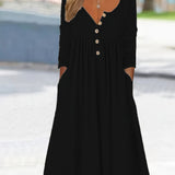 ZARA | MIDI DRESS WITH FRONT BUTTONS