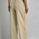 Shania - Relaxed Button Trousers