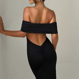 Tindra | Refined Bardot Maxi Dress