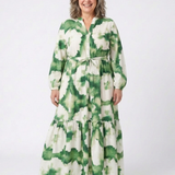 Sophie | Maxi dress with long sleeves and tied waist