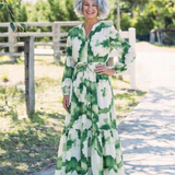Sophie | Maxi dress with long sleeves and tied waist