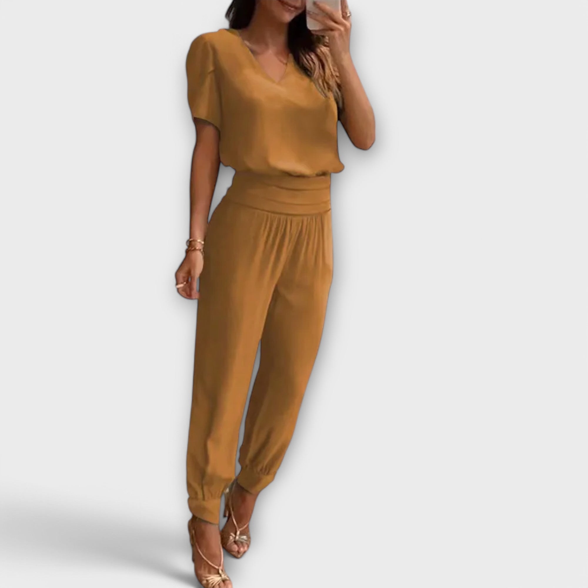 Irmelinda - Elegant top and trousers set