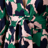 Léa | Maxi dress with long sleeves and tied waist