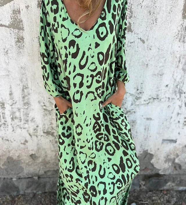 Jessa - Leopard Maxi Dress