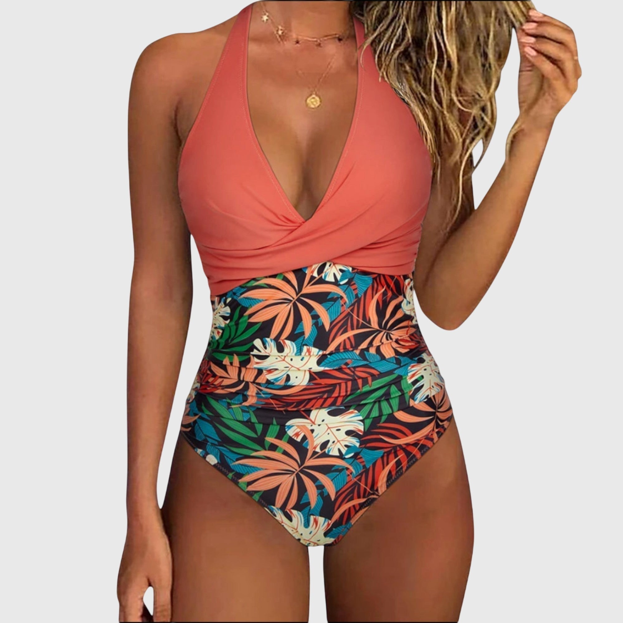 Florence | Elegant Deep V Swimsuit