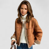 Rosália - Faux Fur Coat with Buttons