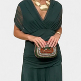 Alondra | Long Floral Dress with V-Neck