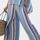 Laura - Lilac Stripes Set