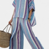Laura - Lilac Stripes Set