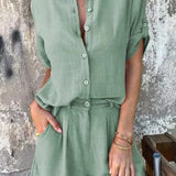 Melda - Airy Buttoned Set