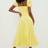 Aviana - Puff Sleeve Bloom Dress