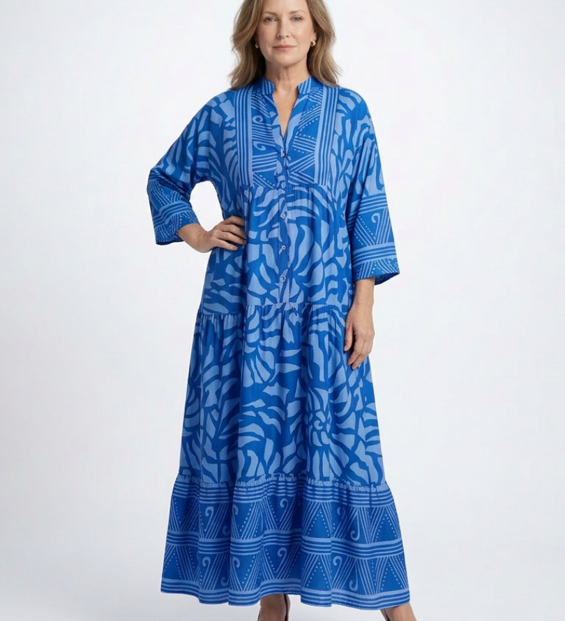 Amandine | Midi Dress with Buttons