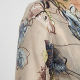 Caroline | Maxi wrap dress with three-quarter sleeves