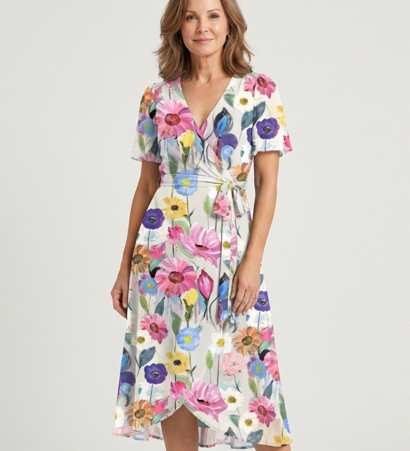 Chloé | Midi Dress with Abstract Pattern